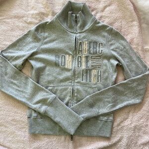 Vintage Y2K Abercrombie & Fitch Gray Women's Jacket
